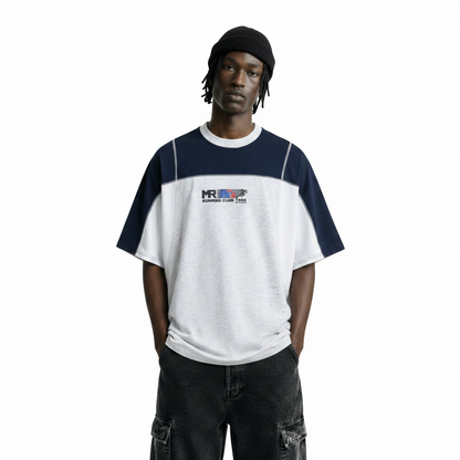 Splicing contrasting short sleeve t-shirt for men | MuddyStock Originals