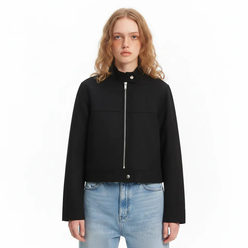 Women's Urban Style Stand Collar Zipper Pilot Short Jacket Coat | MuddyStock Originals eprolo