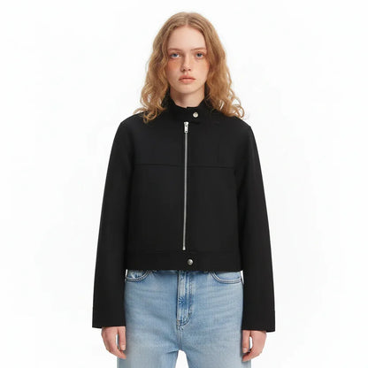 Women's Urban Style Stand Collar Zipper Pilot Short Jacket Coat | MuddyStock Originals eprolo