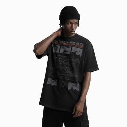 Character letters made of vintage short sleeve for men | MuddyStock Originals