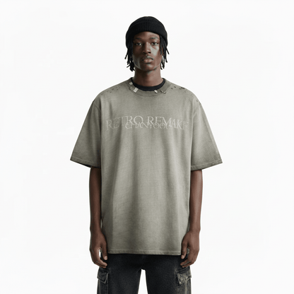 Punk Old Dirty Short-sleeved T-shirt For Men null