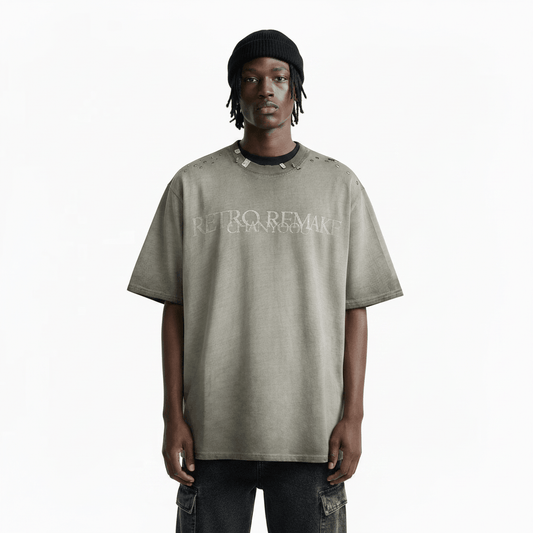 Punk Old Dirty Short-sleeved T-shirt For Men null