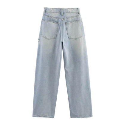 Ripped high waisted loose jeans for women | MuddyStock Originals MuddyStock