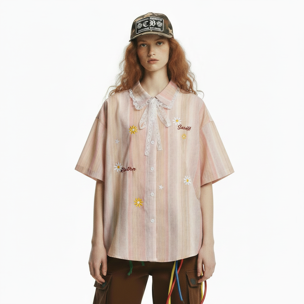 Gradient short sleeved shirt For Women | MuddyStock Originals
