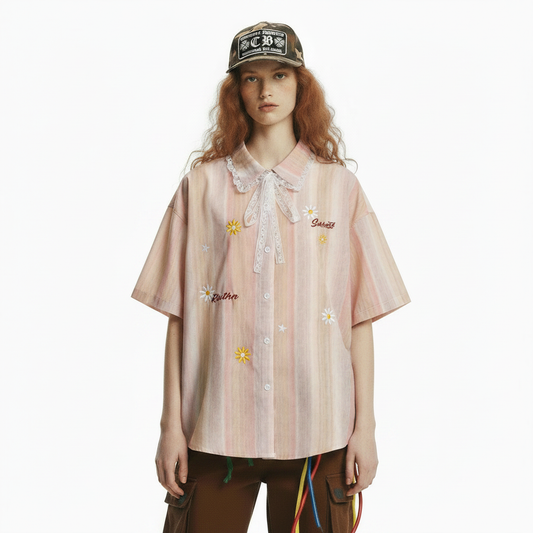 Gradient short sleeved shirt For Women | MuddyStock Originals