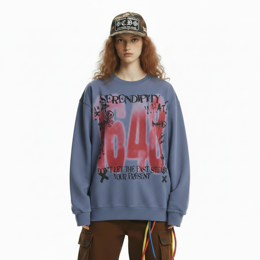 Graffiti Crewneck Sweatshirt for Women | MuddyStock Originals