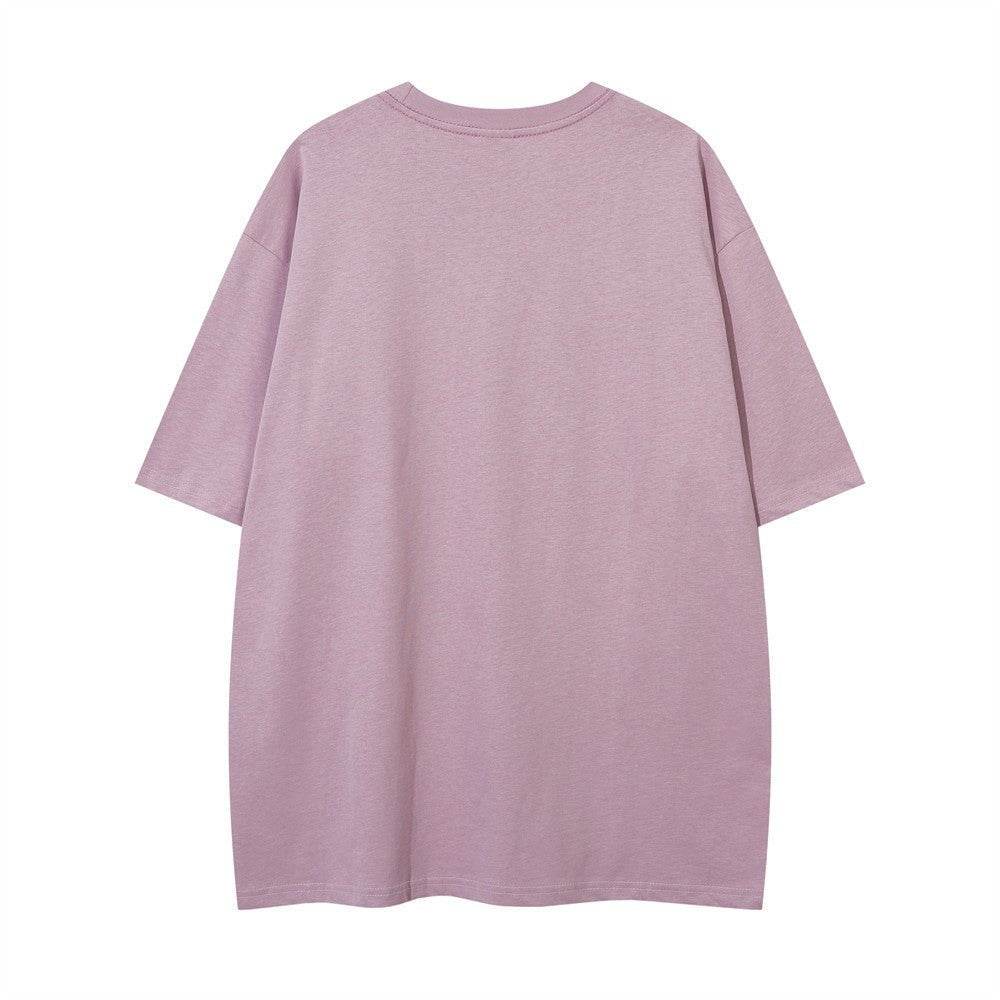 Short-sleeved Hand-painted Abstract Pattern T-shirt For Women MuddyStock