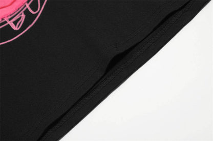 Strawberry Affixed Cloth Embroidered Short Sleeve For Women MuddyStock