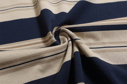 Striped Round Neck Short Sleeve T-shirt For Men And Women MuddyStock