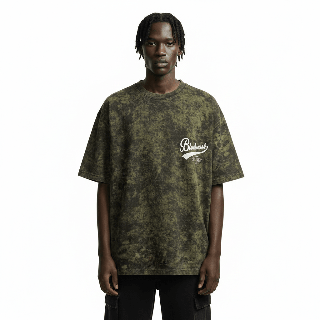 Tie-dye Letter Print Short-sleeve T-shirt For Men null