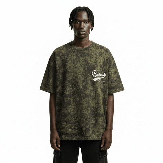 Tie-dye Letter Print Short-sleeve T-shirt For Men null
