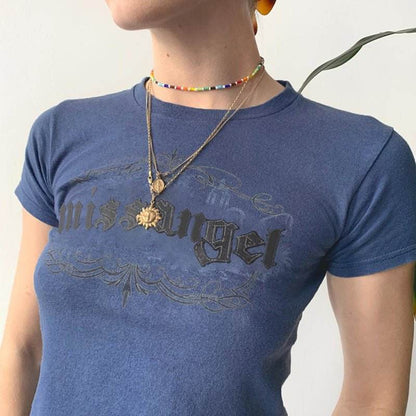 Vintage Patch Embroidered T-shirt MuddyStock