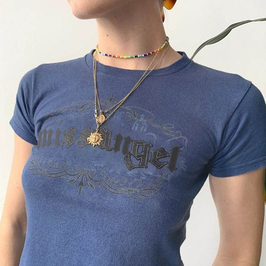 Vintage Patch Embroidered T-shirt MuddyStock